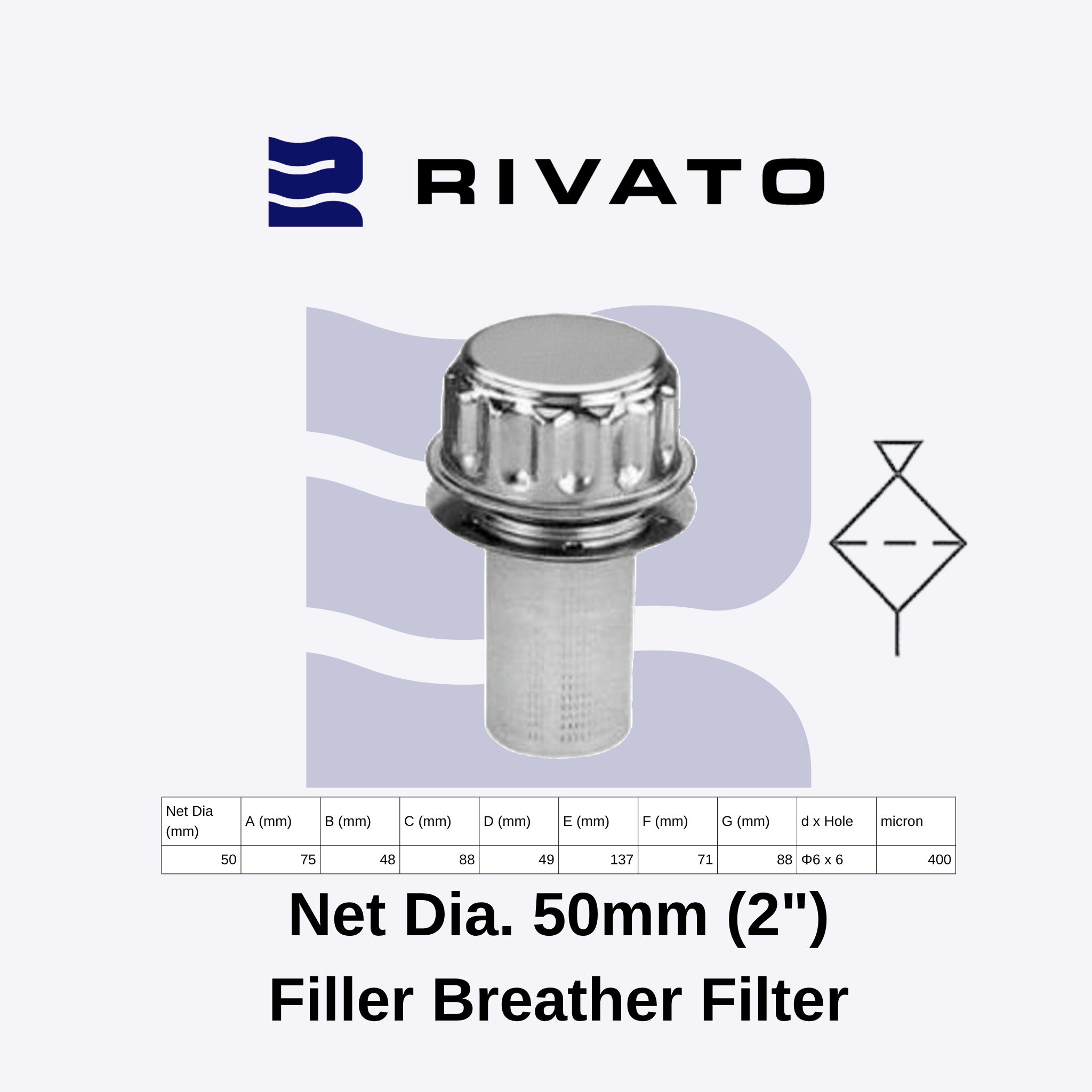 Filler Breather Filter / Oil Filler Breather
